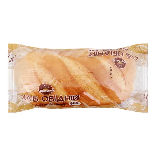Хліб пшеничний подовий Обідній домашній Одеський хлібозавод №4 м/у 900г