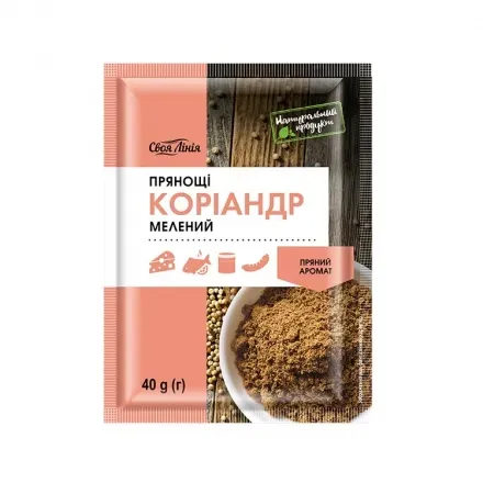 Коріандр 40г Своя лінія мелений м/уп