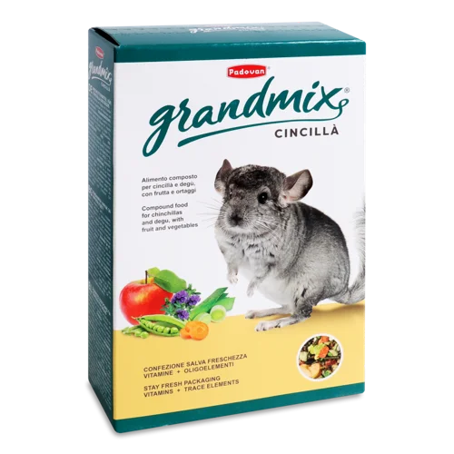 Корм Для Шиншил І Дегу Комплексний Grandmix, Картонна Упаковка, 850г