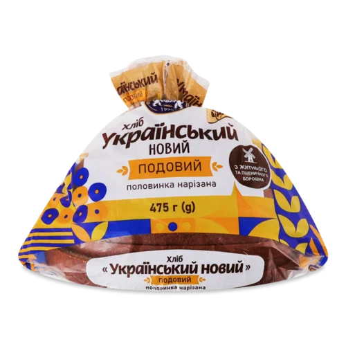 Хліб «Кулиничі» «Український» подовий нарізаний упакований