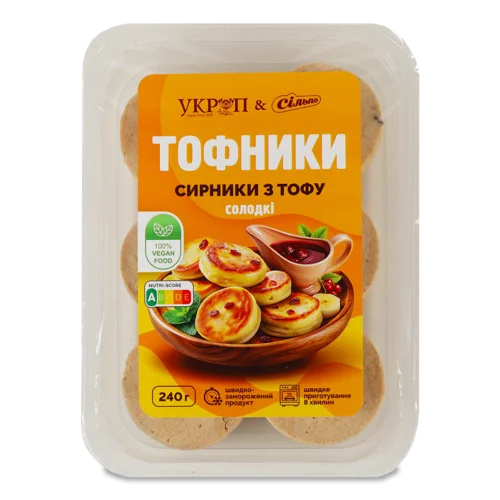 Сирники З Тофу Солодкі, В/ґ, Лоток 240г