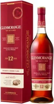 Віскі Glenmorangie Accord 12 років витримки 1л 43% в подарунковій упаковці