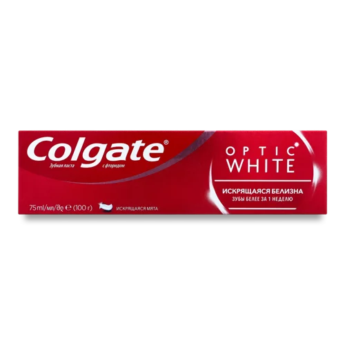 Зубна Паста Іскриста Білизна Optic White Colgate, 75мл
