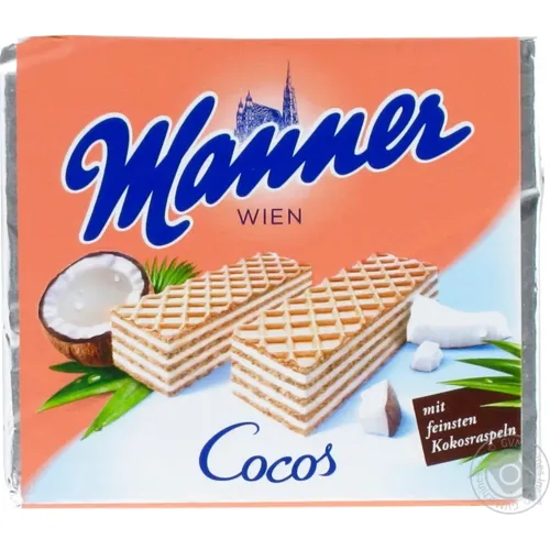 Вафлі Manner Кокос 75г