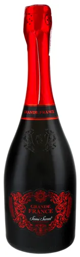 Вино ігристе 0.75л 10.5 -12.5% біле напівсолодке Grande France пл