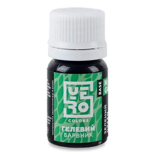 Харчовий Барвник Гелевий Водорозчинний №G4 Зелений, п/пл 20г