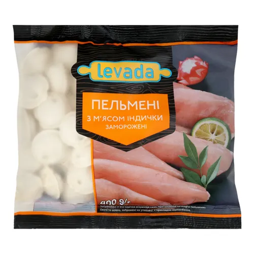 Пельмені з м'ясом індички Левада м/у 400г
