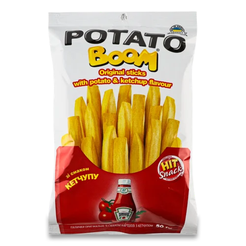 Палички Зі Смаком Картоплі З Кетчупом, в/ґ, 50г