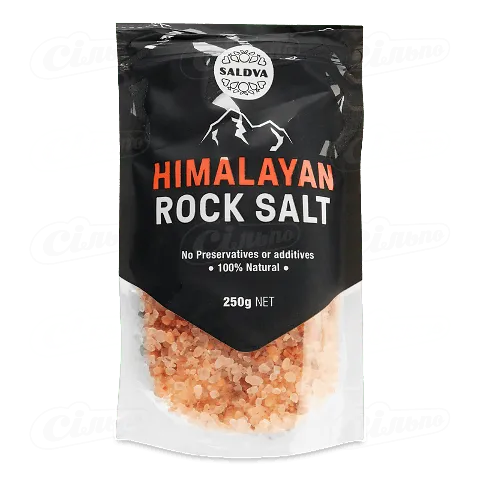 Сіль Saldva гімалайська крупна, 250г