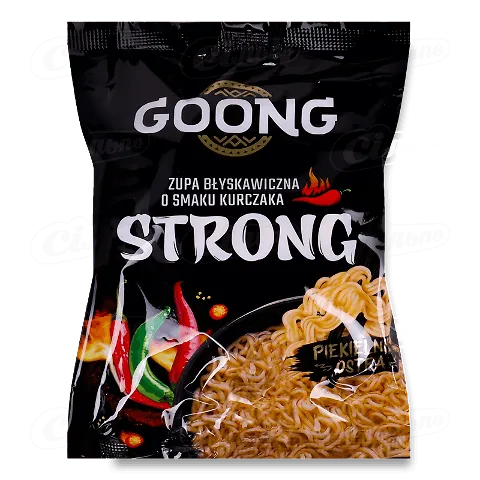 Локшина Goong швидкого приготування зі смаком гострої курки, 65г