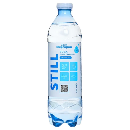 Вода негазована Aqua Миргород питна природна 0,5л