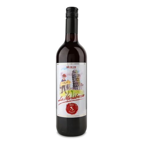 Вино Червоно Неприродне Сухе 12% 0.75Л La Marabec