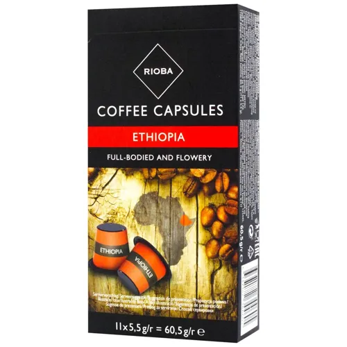 Кава Rioba Ethiopia в капсулах 5,5г х 11шт