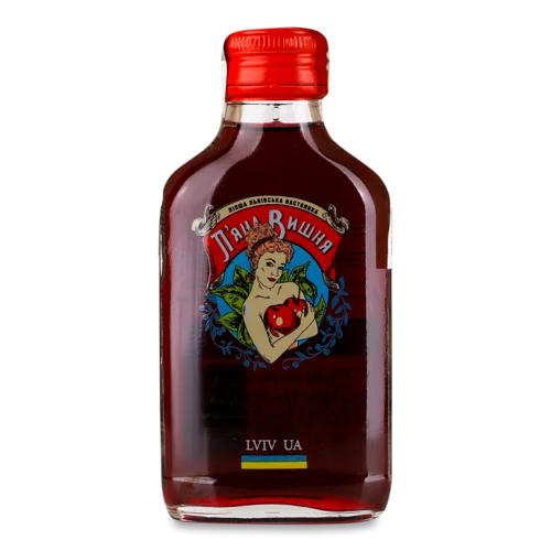 Лікер Вишня П'яна, 0.1л 17.5% Пл, скляна банка