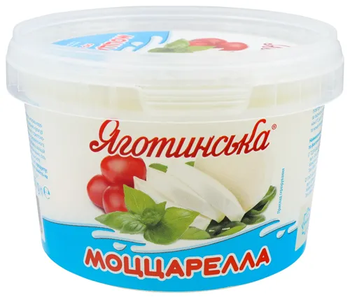 Сир 50% м'який в розсолі Моцарелла Яготинська ст 510г