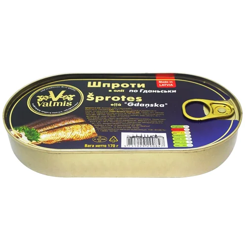 Шпроти Valmis По-гданськи в олії 170г