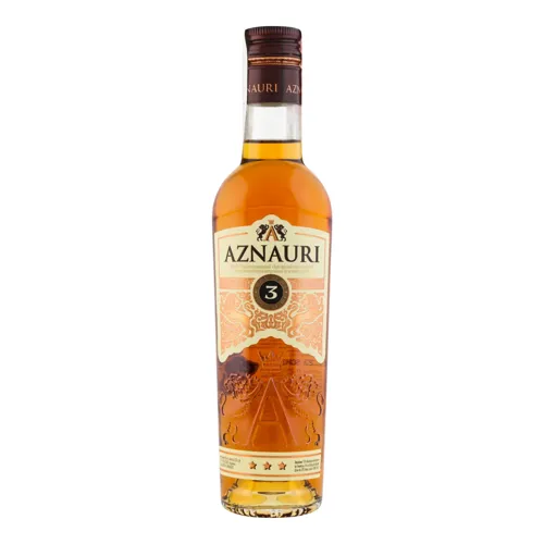 Коньяк 0.25л 40% ординарний Три зірки Aznauri