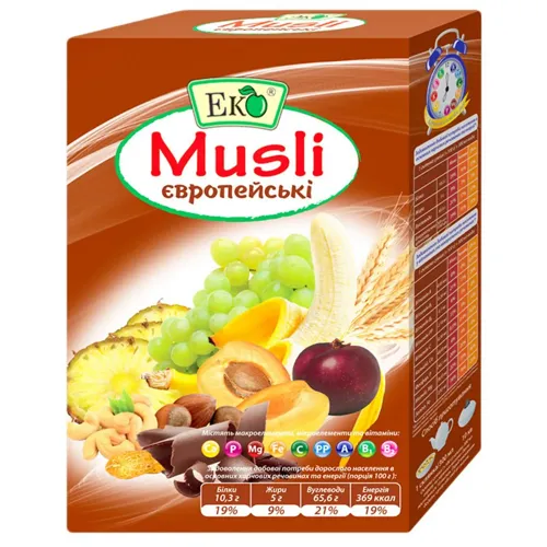 Мюслі Еко Європейські 375г