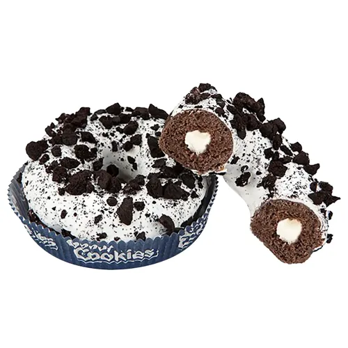 Пончик Stokson Cookies з вершковою начинкою 75г
