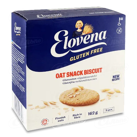 Галети вівсяні без глютену Elovena, 162г