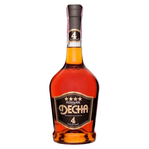 Коньяк 0.5л 40% 4роки ординарний Десна Shustoff пл