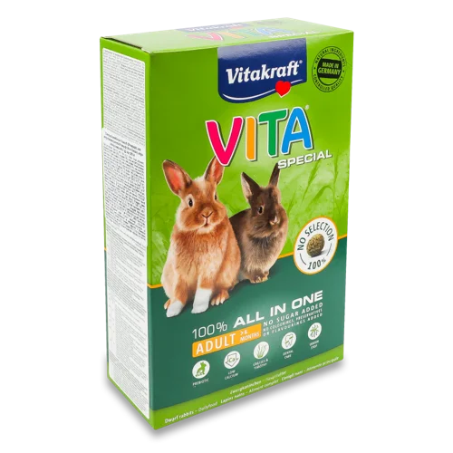 Корм Повнораціонний Для Кроликів Vita Special Vitakraft, к/у, 600г