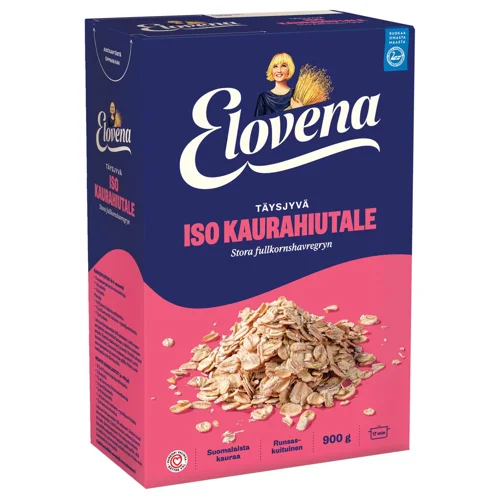 Пластівці вівсяні Elovena Фінський Геркулес з цільного зерна 900г