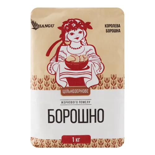 Борошно цільнозернове жорнового помелу Hangu м/у 1кг
