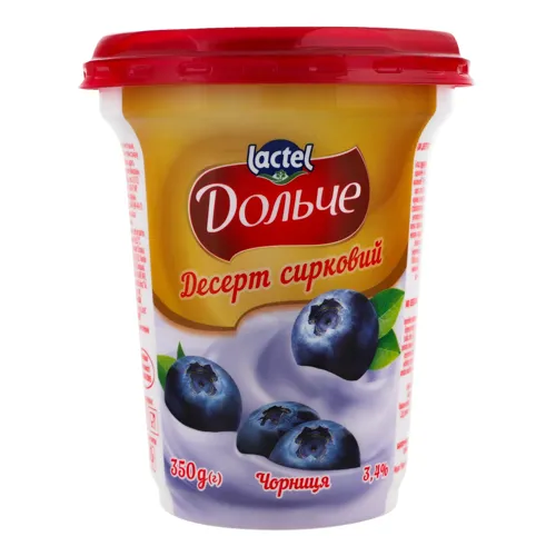 Десерт 3.4% сирковий Чорниця Дольче ст 350г
