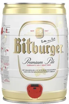 Пиво Bitburger світле, 5л