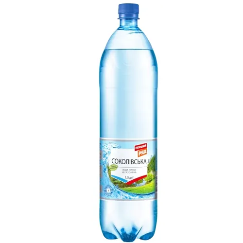 Вода мінеральна Перший Ряд Соколівська негазована 1,5л