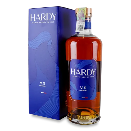Коньяк Вищого Ґатунку Hardy, 0.7л, 40%, Картонна Упаковка
