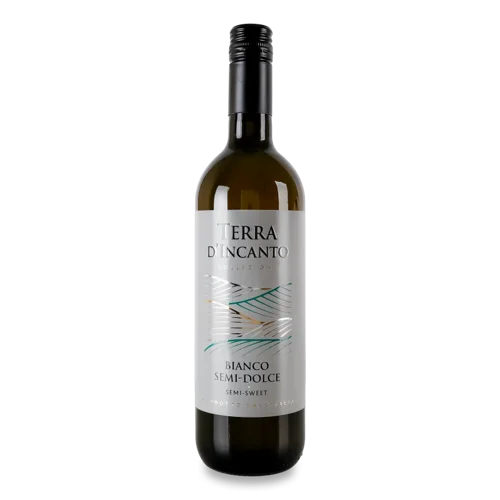 Вино Біле Напівсолодке Terra D'Incanto, в/ґ, 0.75л, 10.5%