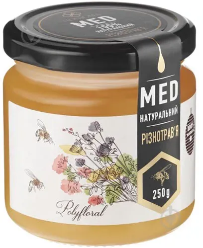 Мед натуральний різнотрав'я 250г ТМ "HONIGMA"