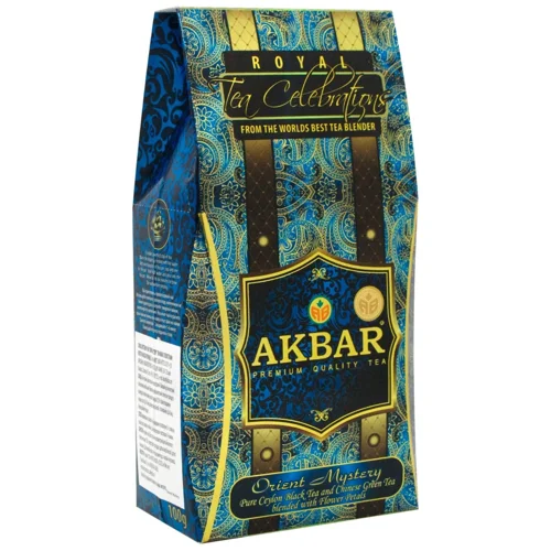 Чай суміш чорного та зеленого чаю  Akbar Orient Mystery 80г