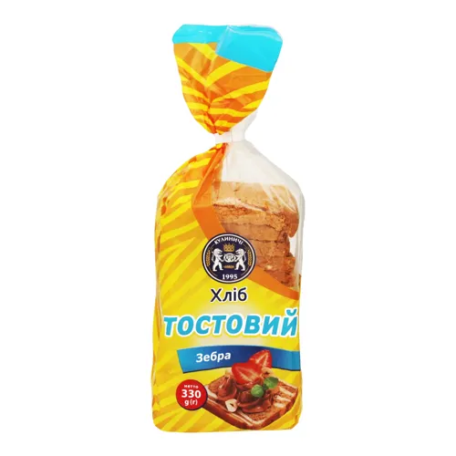 Хліб тостовий «Зебра» Кулиничі 330г