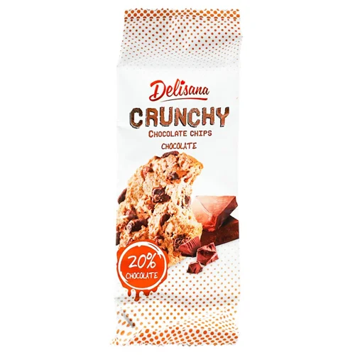 Печиво Delisana хрустке з шоколадними шматочками 130г