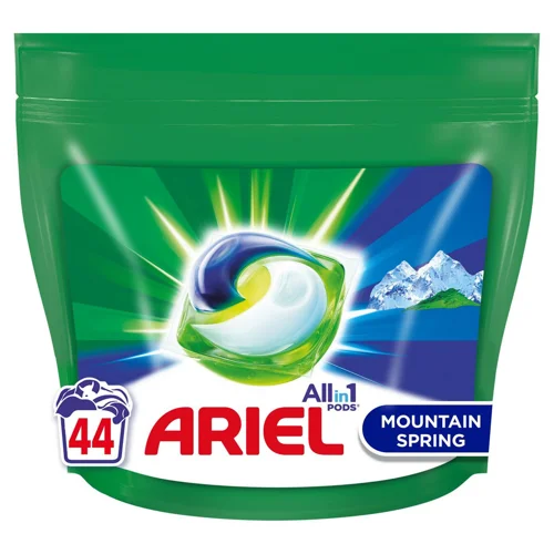 Капсули для прання Ariel Pods All-in-1 Гірське джерело 44шт