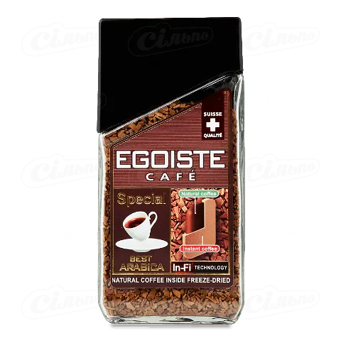 Кава розчинна Egoiste Special сублімована скляна банка, 100г