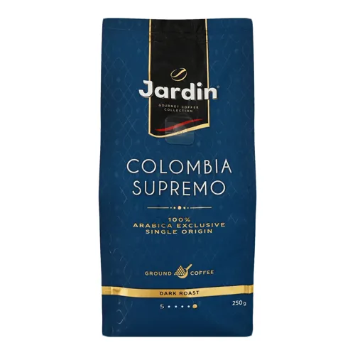 Кава натуральна смажена мелена Colombia Supremo Jardin м/у 250г