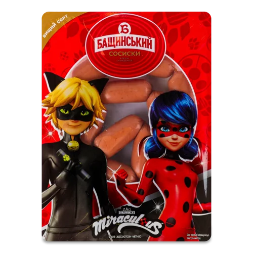 Сосиски Варені В/ґ Леді Баг Бащинський, 0.3кг