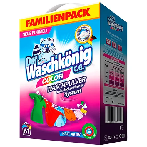 Пральний порошок Der Waschkönig Color для кольорових речей 5кг