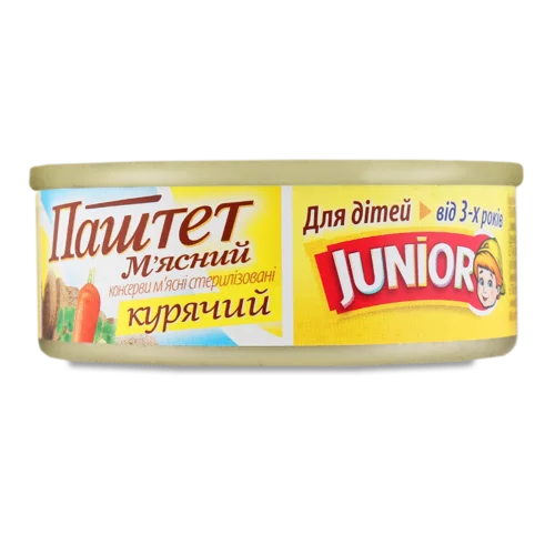Паштет М'ясний Курячий Для Дітей Від 3 Років, з/б 100г
