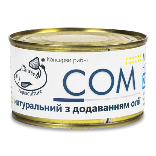 Сом Лаурсен, Аквакультура, Натуральний, З Додатком Олії, в/ґ, 200г