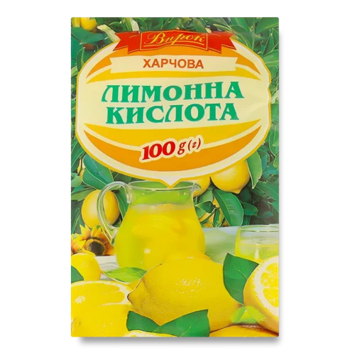 Кислота Лимонна Вищого Ґатунку, 100г