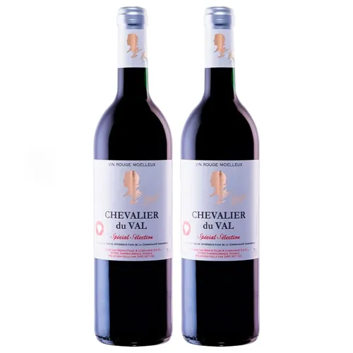Вино Chevalier du Val Rouge червоне напівсолодке 10% 2х1,5л