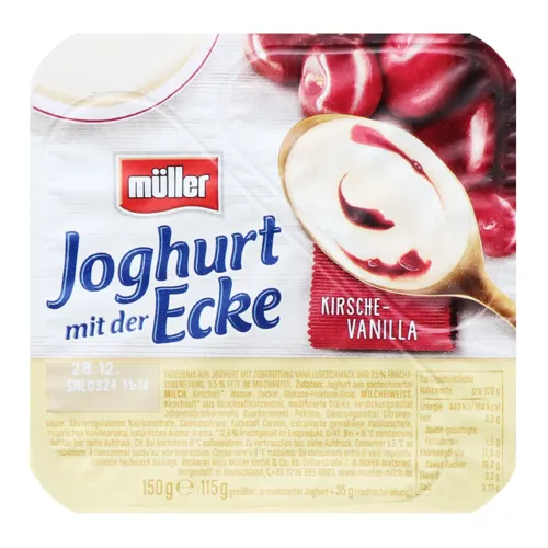 Йогурт 3.5% Вишня-ваніль Muller ст 150г