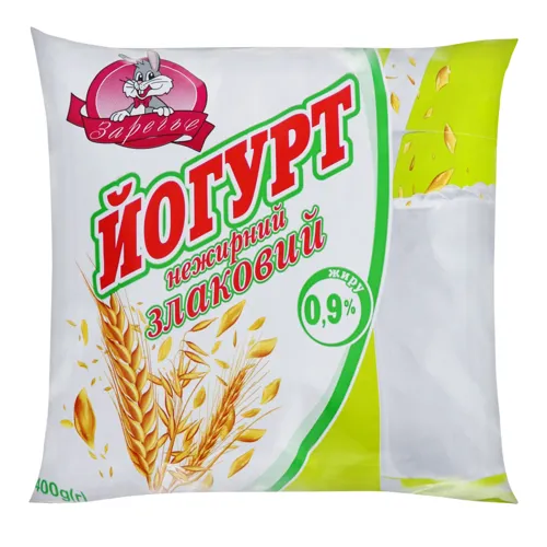 Йогурт 0.9% нежирний Злаковий Заречье м/у 400г