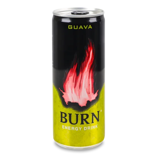 Енергетичний Напій Безалкогольний Сильногазований Guava Burn, з/б 250 мл