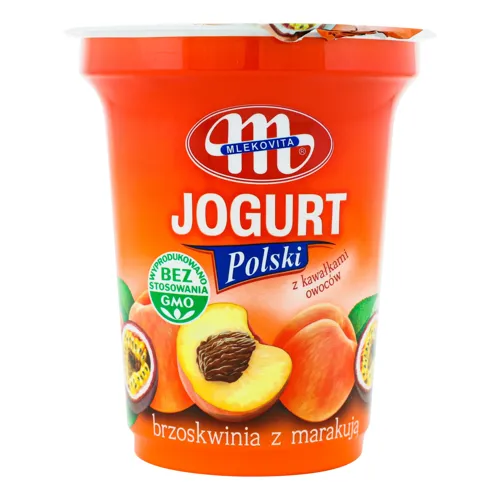 Йогурт Персик-маракуйя Mlekovita ст 350г